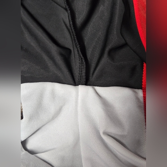 XXL Black And Red Cropped Tankini Shorts Racerback Padded Bra Athletic Style - Picture 5 of 7